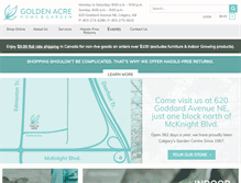 Tablet Screenshot of goldenacre.ca